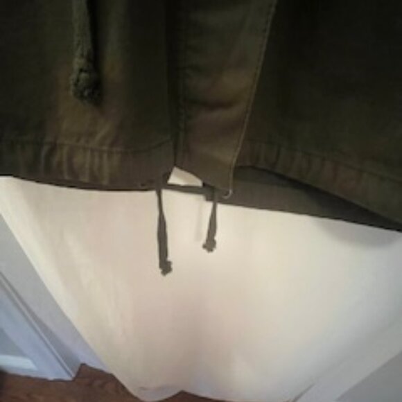 The Kooples Vest with hood -Green/Brown (army green) Heavy 100% cotton- Large - Picture 5 of 8